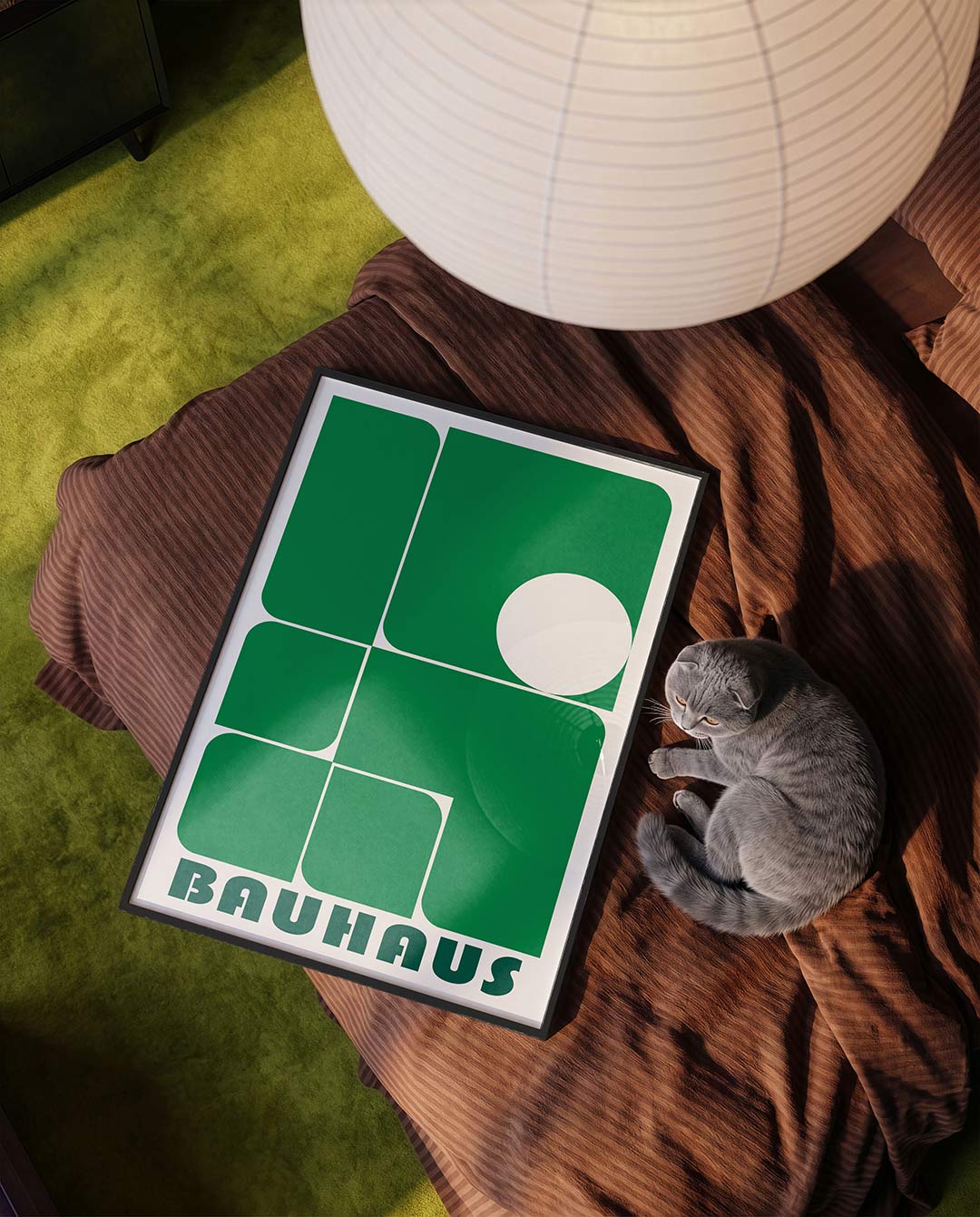 Vorm en balans – moderne Bauhaus wandkunst als poster