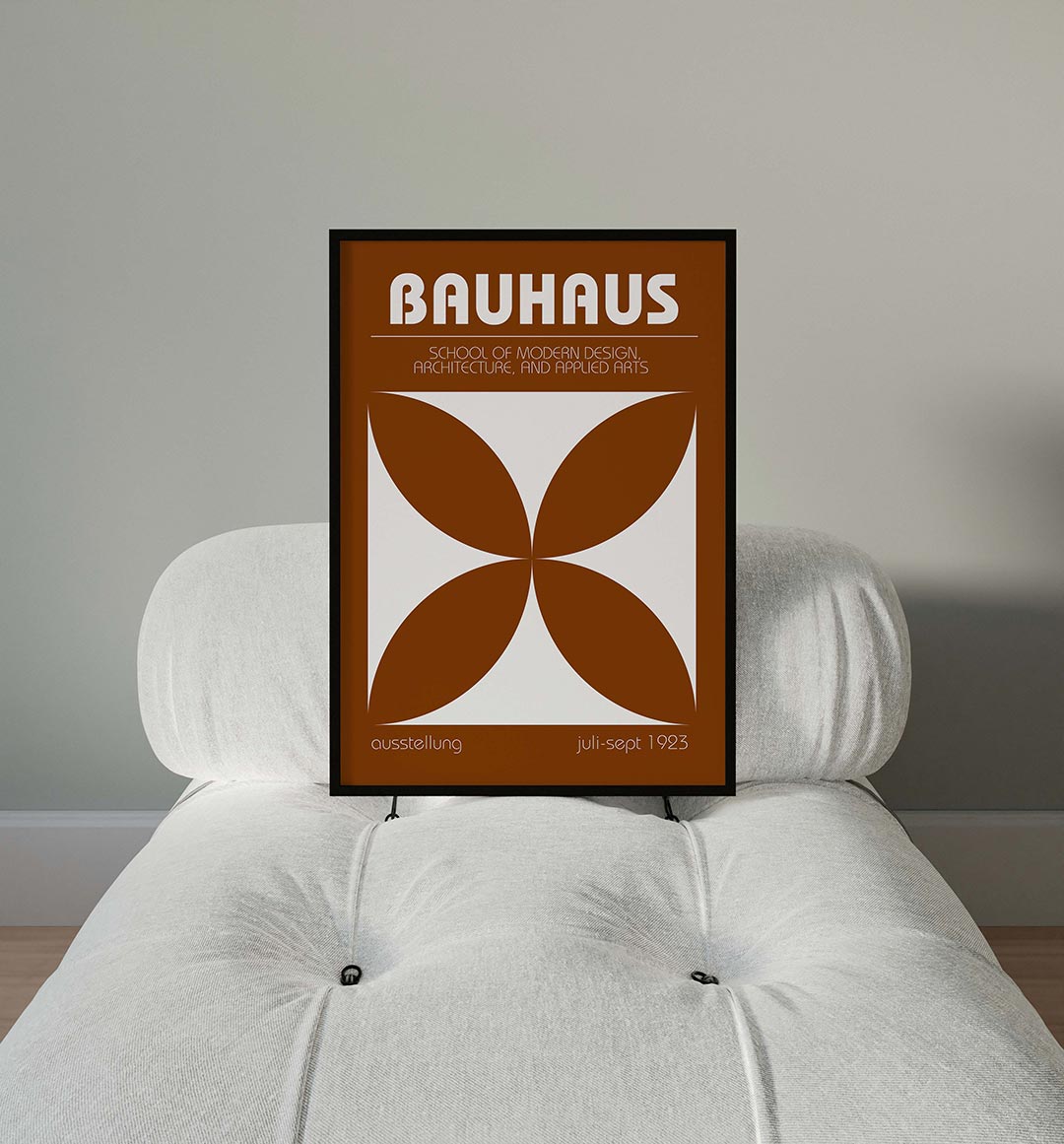 Vorm en kleur – moderne Bauhaus wandkunst als poster