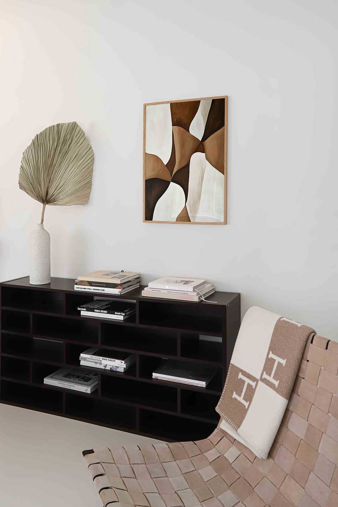 Abstracte vormen – staande moderne wanddecoratie van WallArtistic
