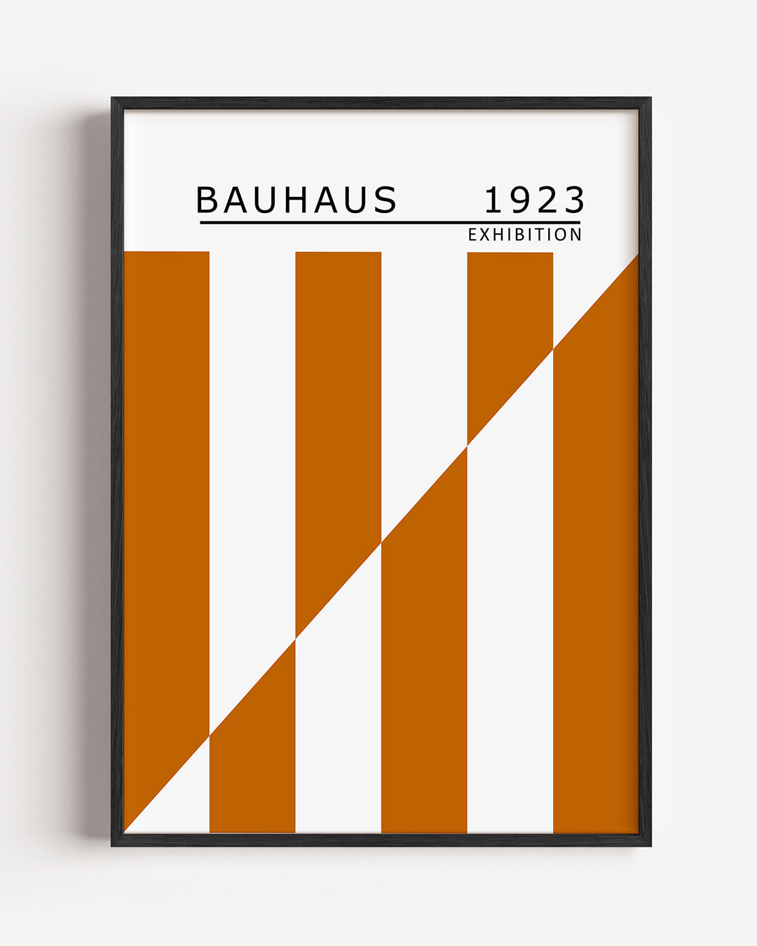 Lijnen en vlakken – staande Bauhaus poster als wanddecoratie