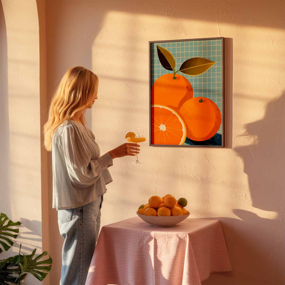 Vrolijke Citrus – keuken poster als sfeervolle staande wanddecoratie