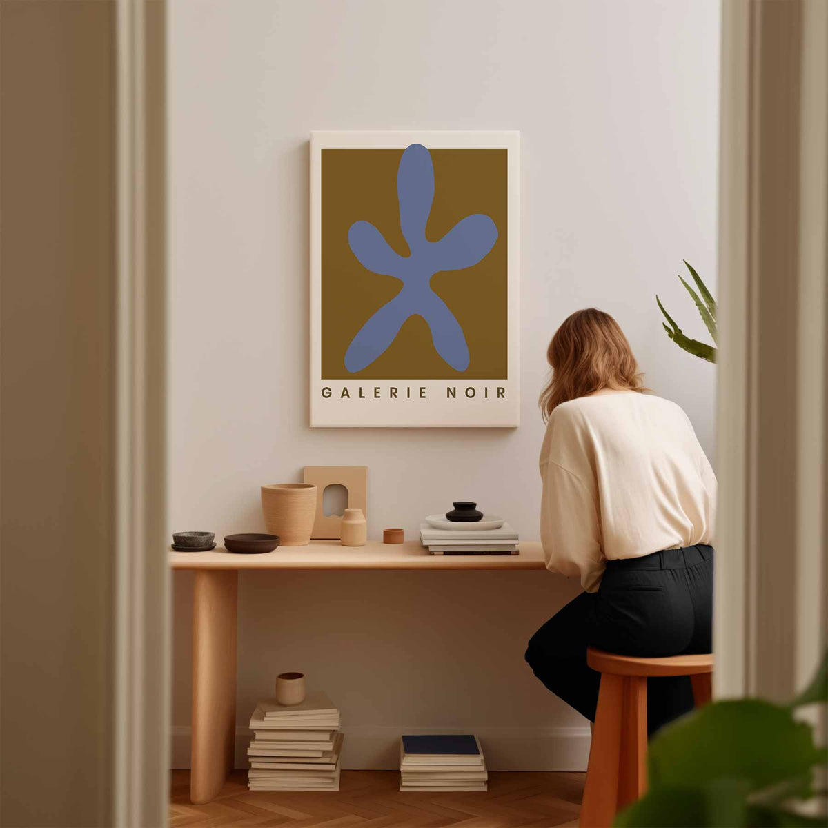 Vrolijke Abstracte Vormen – staand kunstwerk voor modern interieur