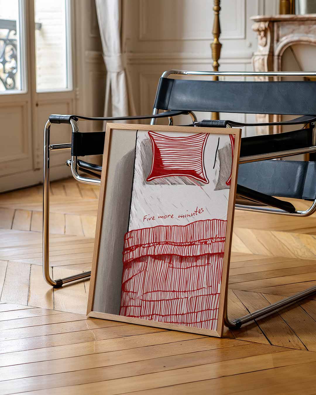Snoozen in Stijl – zomerse wandkunst als portret poster