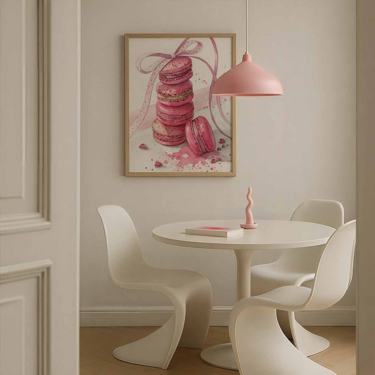 Zoete Macaron Droom – staande paas wanddecoratie van WallArtistic