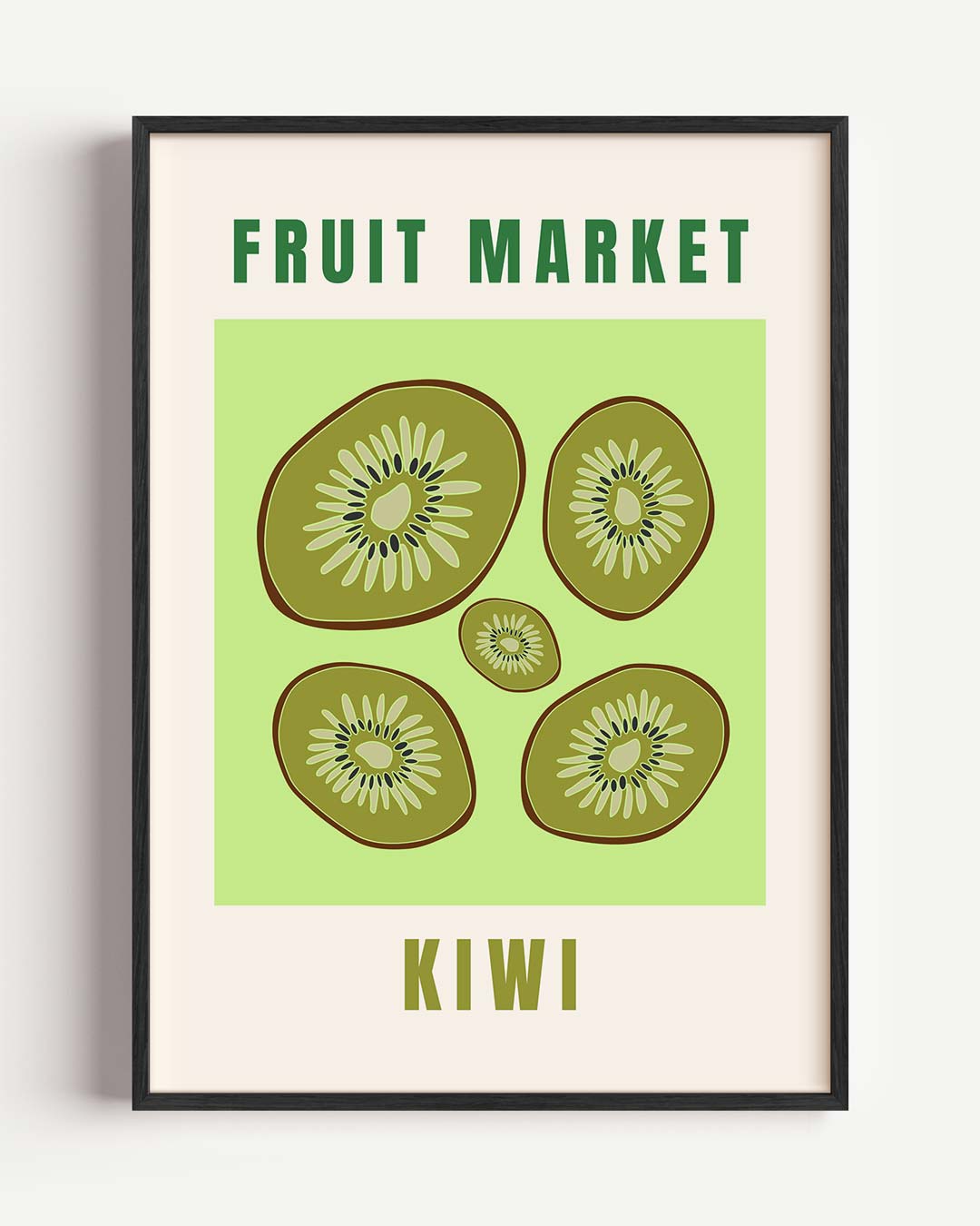 Kiwi Fruit Market – keuken portret poster als wanddecoratie