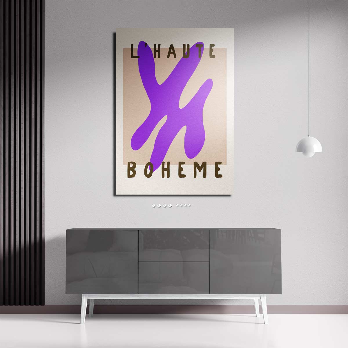 L'Haute Boheme Abstract – plexiglas kunstwerk als wanddecoratie