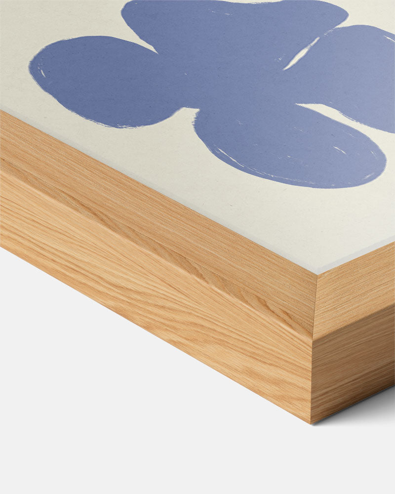 Botanische Pastelblauw – bloemen poster als moderne staande wanddecoratie