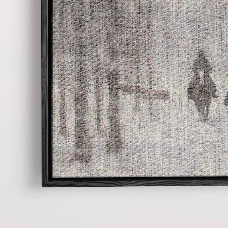 Winterse Ruiters in het Bos – staand kunstwerk voor modern interieur