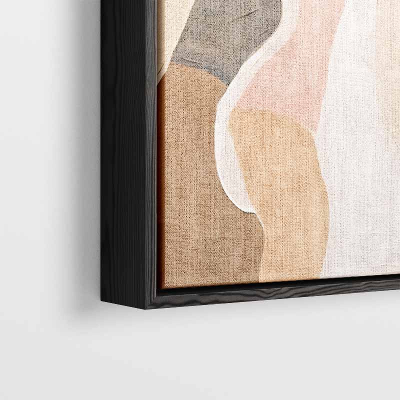 Abstracte Vormen in Zachte Tinten – plexiglas kunstwerk als wanddecoratie