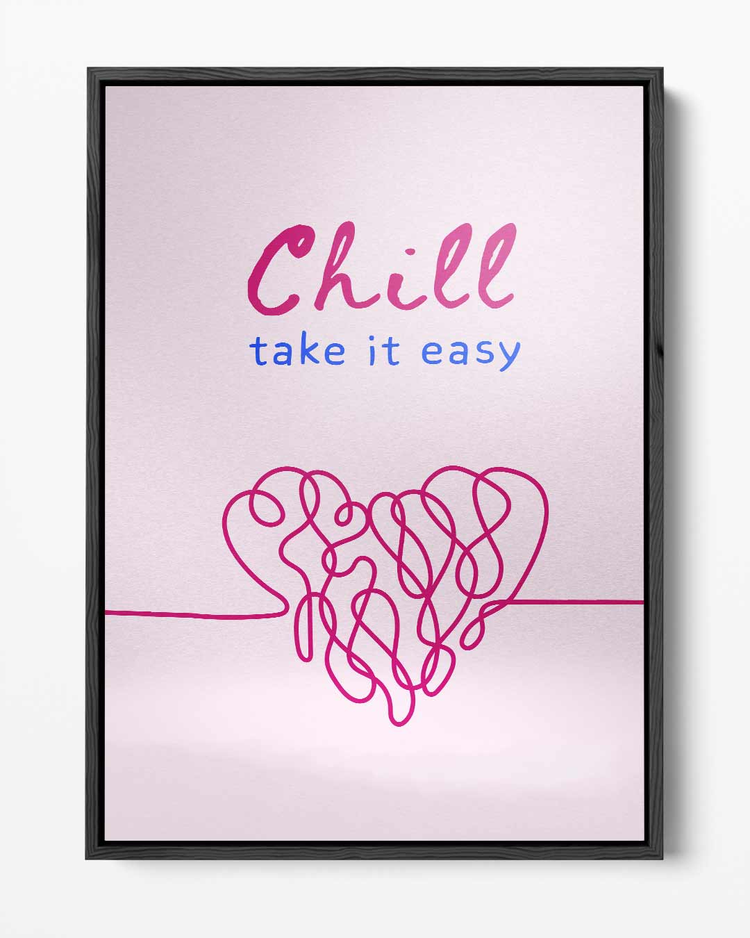 Chill Hart Kunstwerk – portret kunstwerk als wanddecoratie
