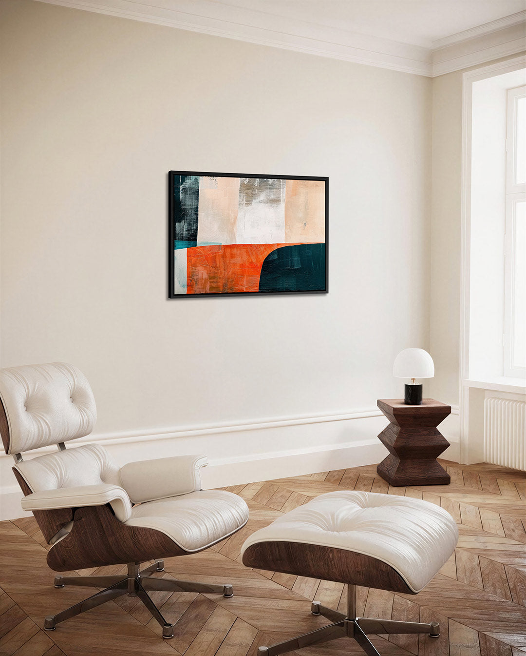 Geometrische kleurencompositie – Geometrische – alternatieve weergave van het kunstwerk