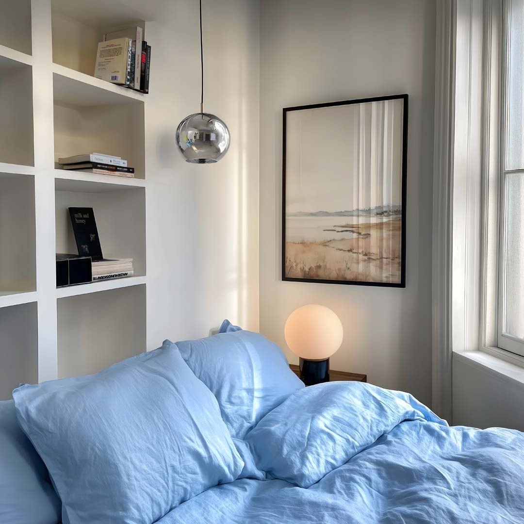 Sereen Landschap Aquarel – natuur- en stedenposter in staand formaat
