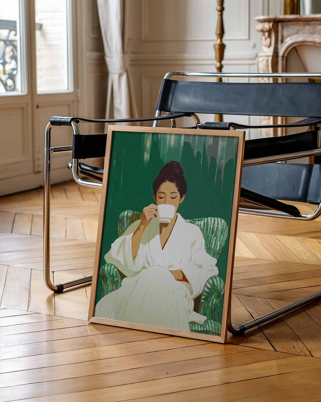 Gezellige Ochtendrust – zomer portret poster, afbeelding 7