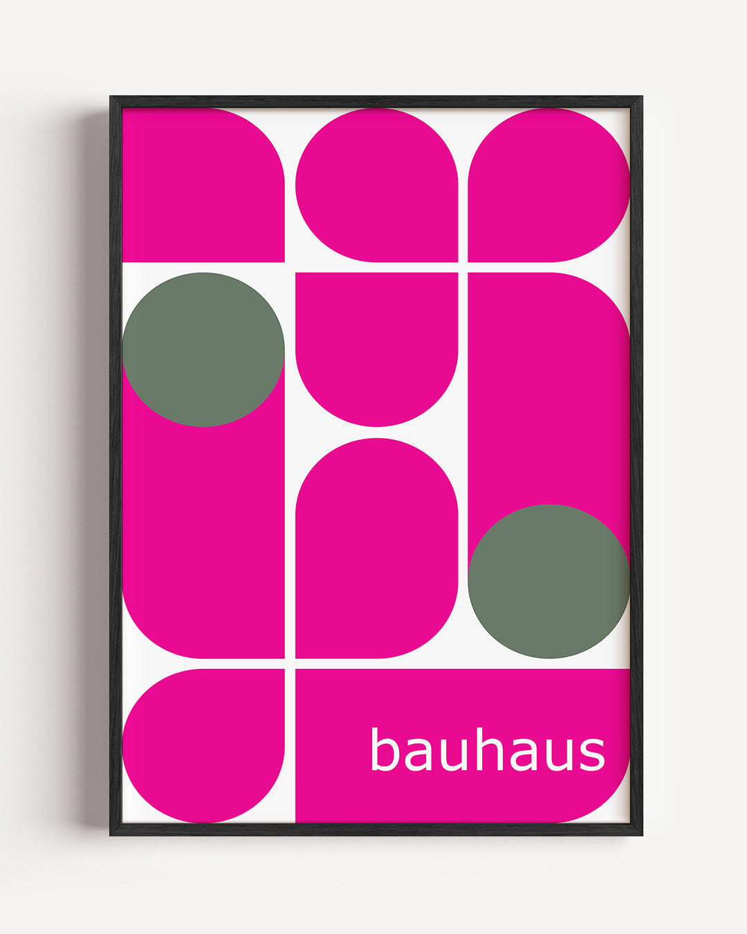 Vormen en vlakken – staande Bauhaus poster als wanddecoratie