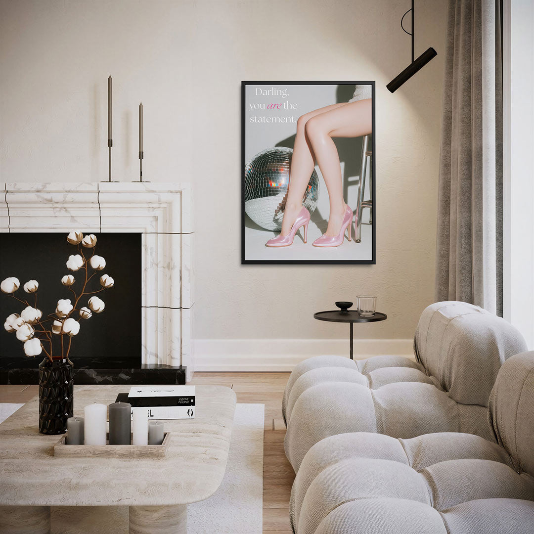 Glamourvolle schoenen – staand wanddecoratie kunstwerk