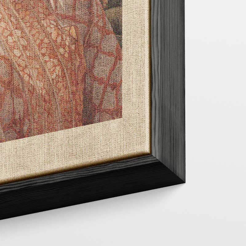 Oosterse Dromen Portret – kunstwerk met zwarte baklijst