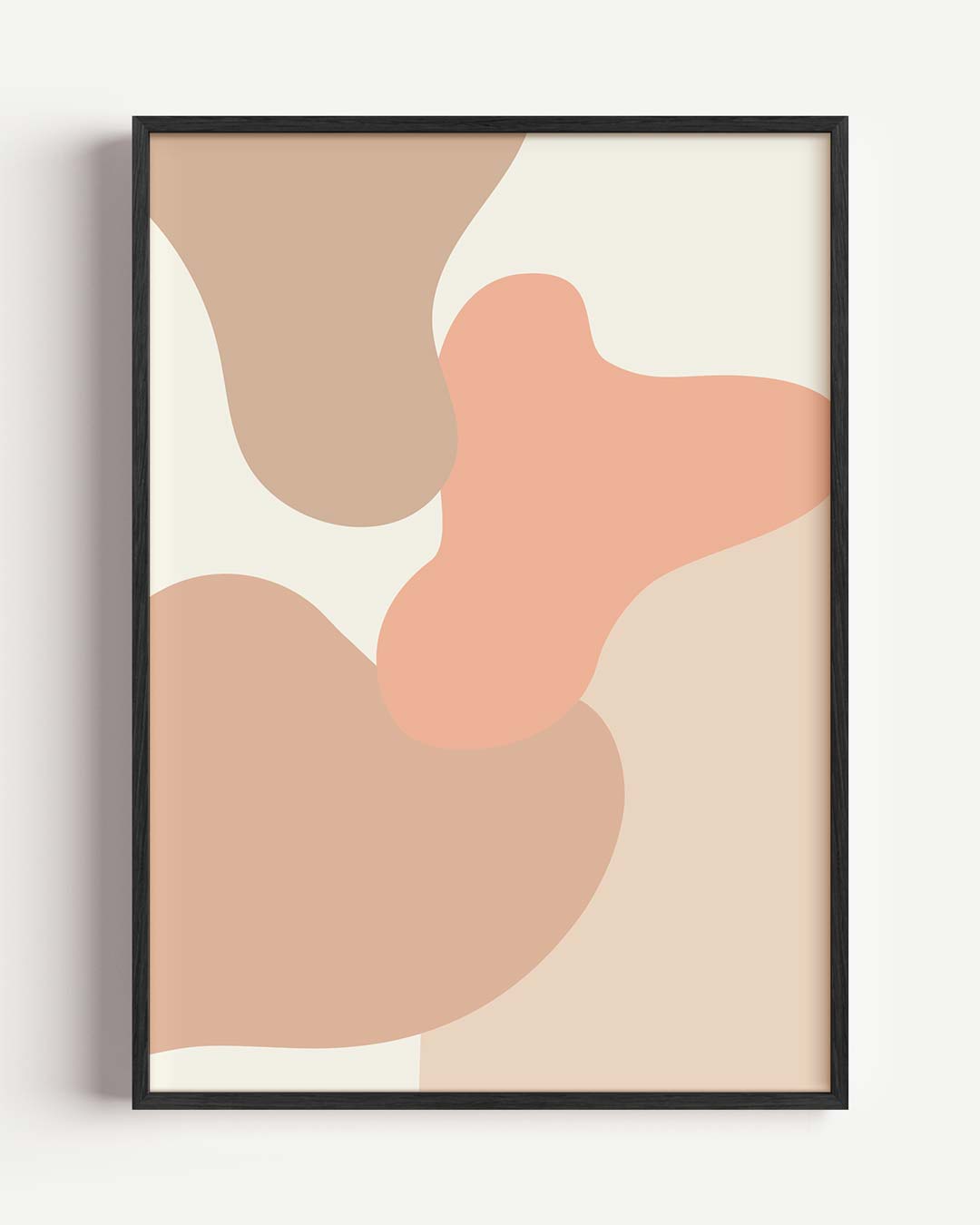 Organische Pastel Vormen – kleurrijke abstracte portret poster als wanddecoratie