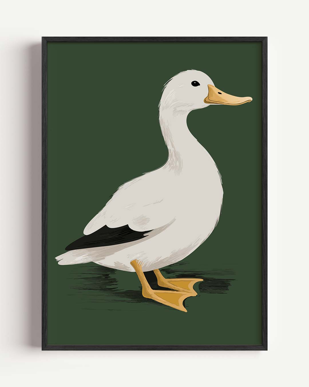 Stijlvolle Eend – kids portret poster als wanddecoratie