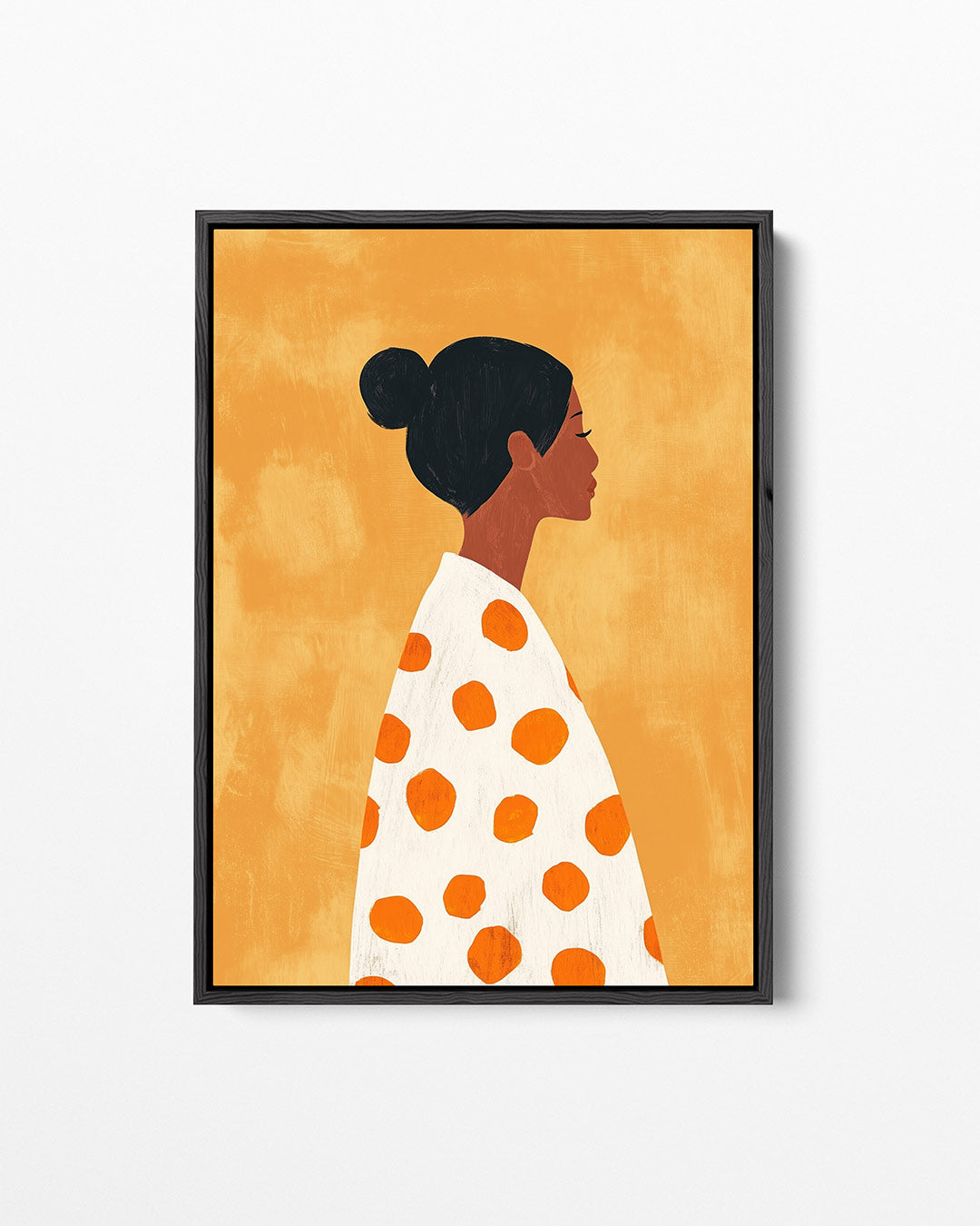 Vrouwelijk silhouet profiel – staand wanddecoratie kunstwerk