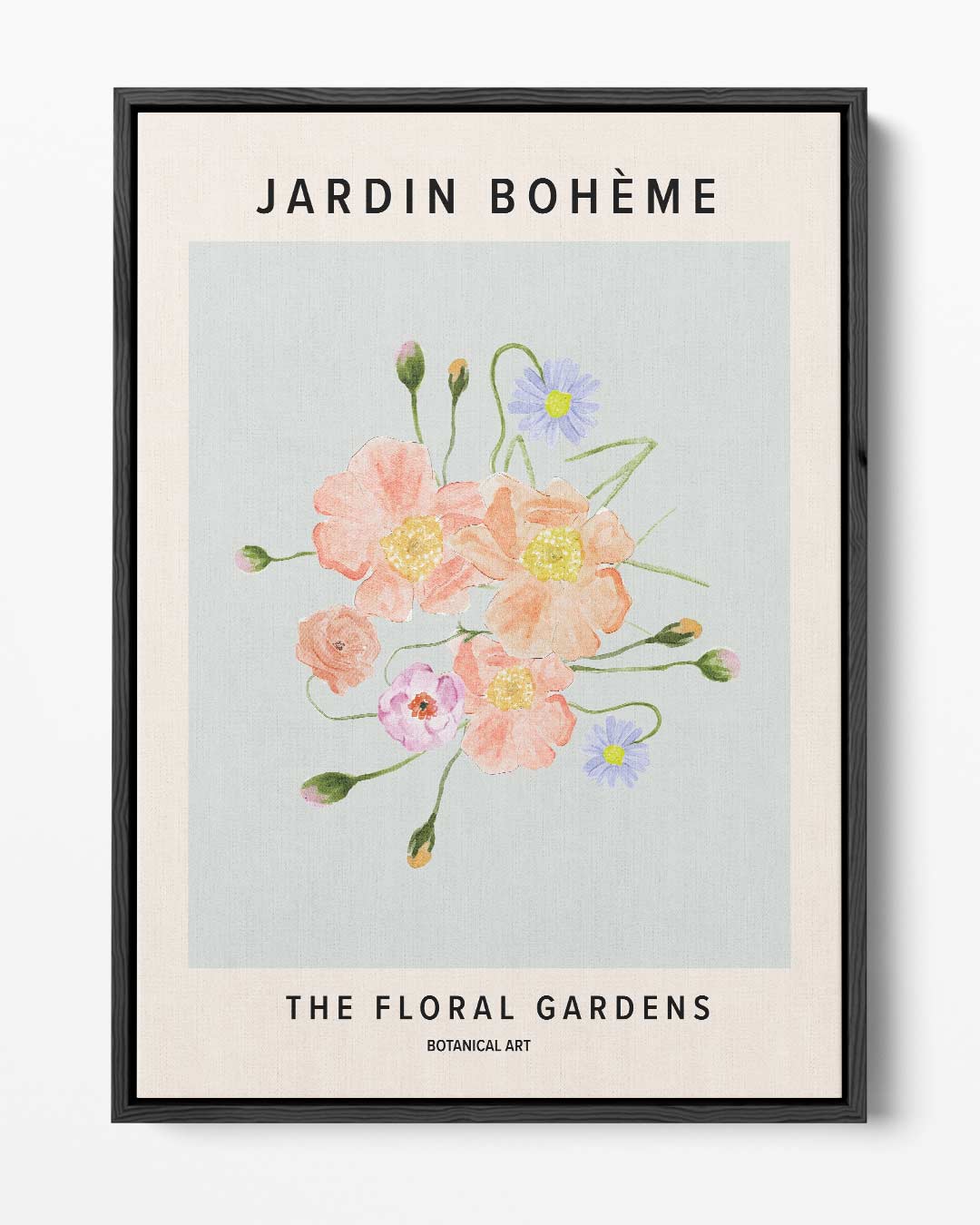 Bloeiende Bohemien Tuin – portret kunstwerk als wanddecoratie
