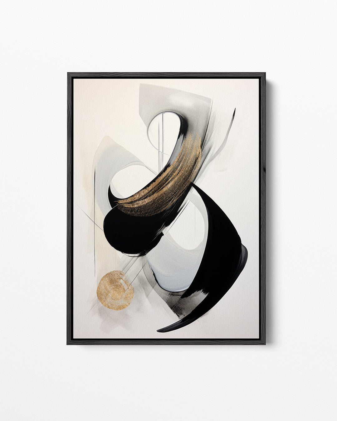 Dynamische vormen – staand wanddecoratie kunstwerk