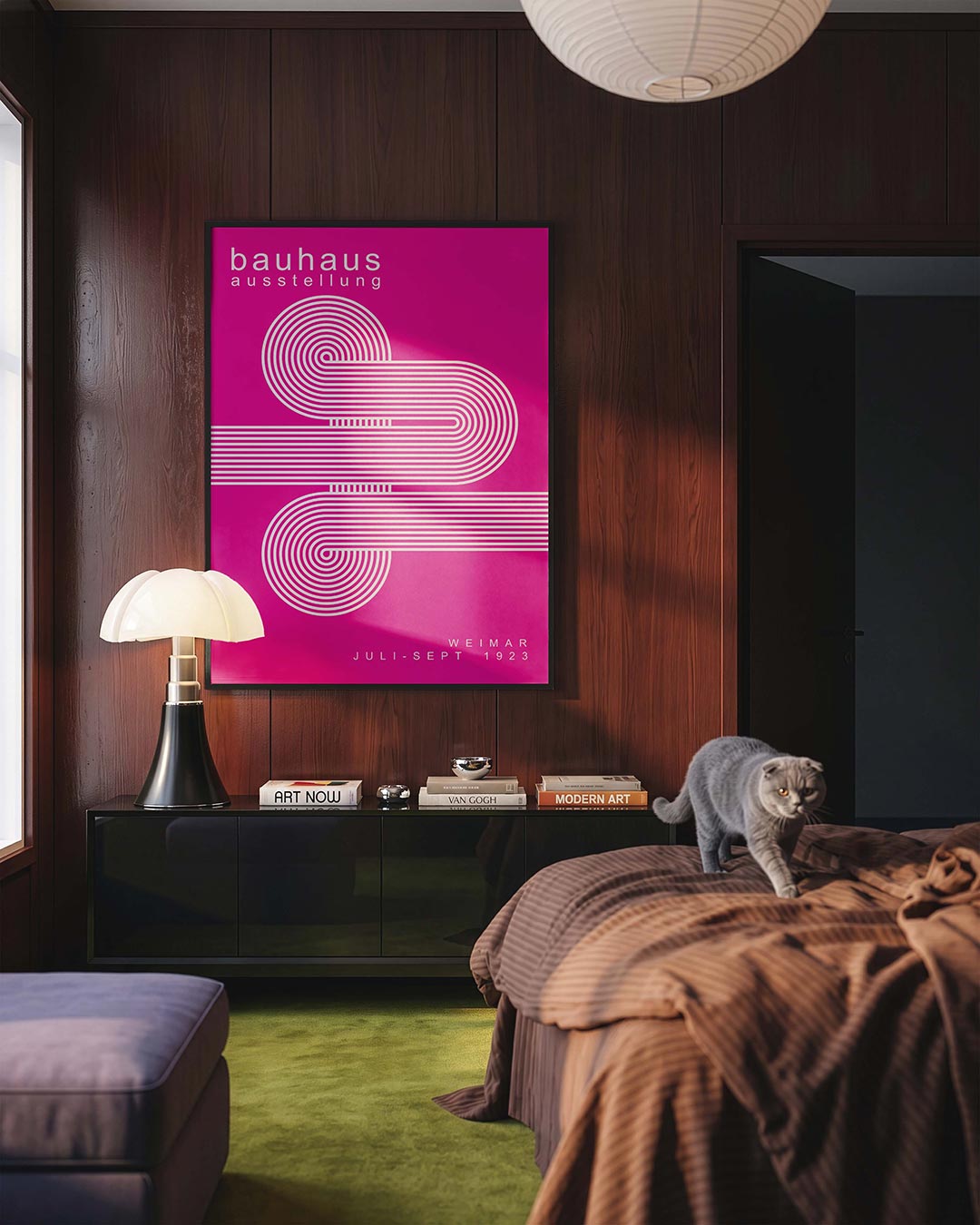  – geometrische Bauhaus poster in staand formaat