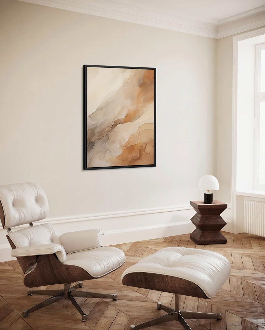 Organische aardetinten – staand wanddecoratie kunstwerk