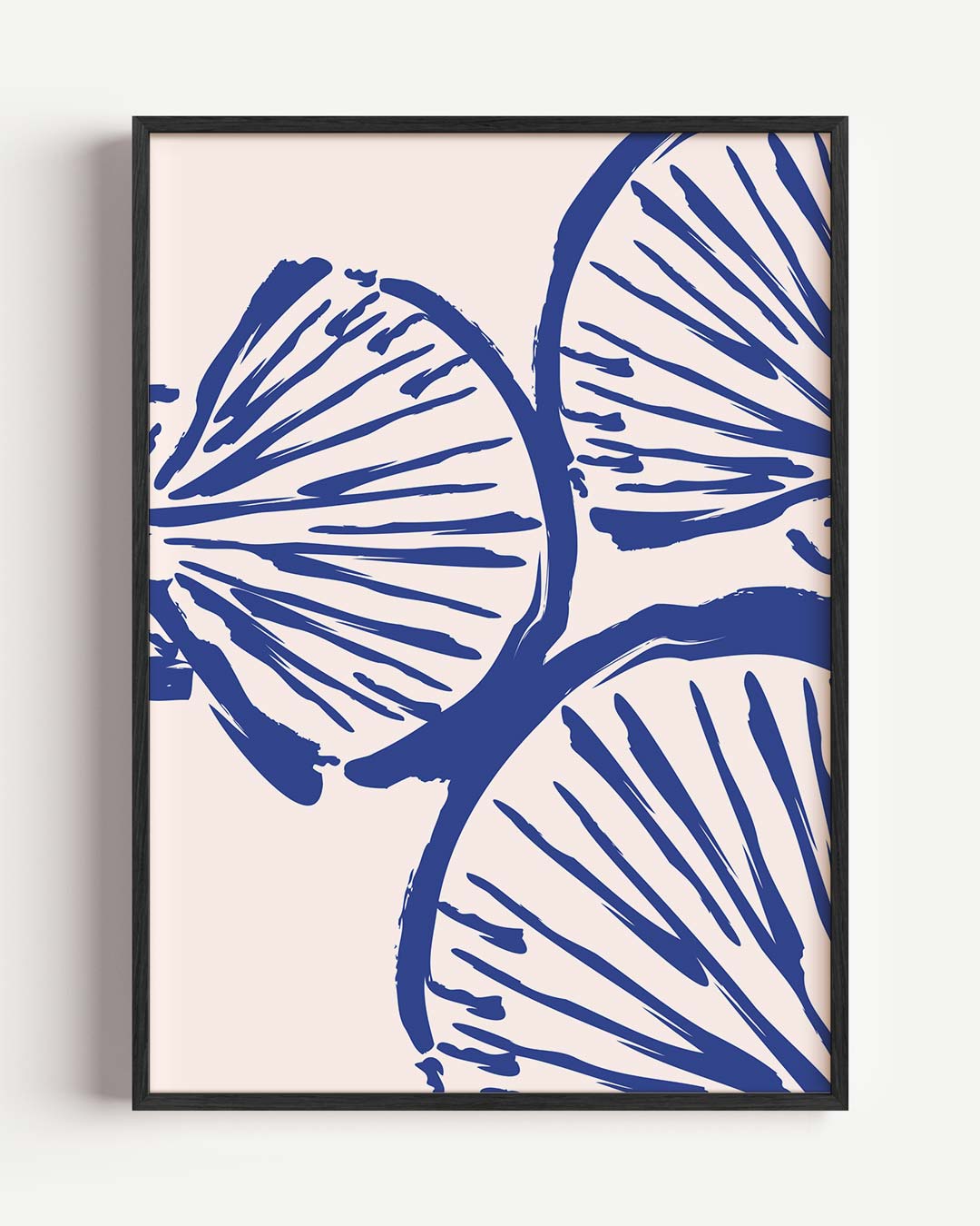 Abstracte Blauwe Schoonheid – dieren portret poster als wanddecoratie