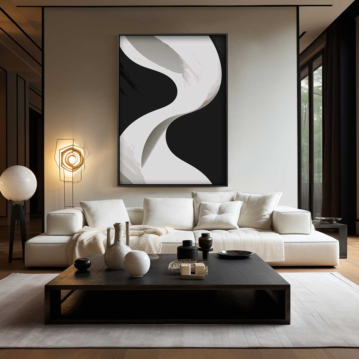 Golvende Gratie – modern portret kunstwerk van WallArtistic