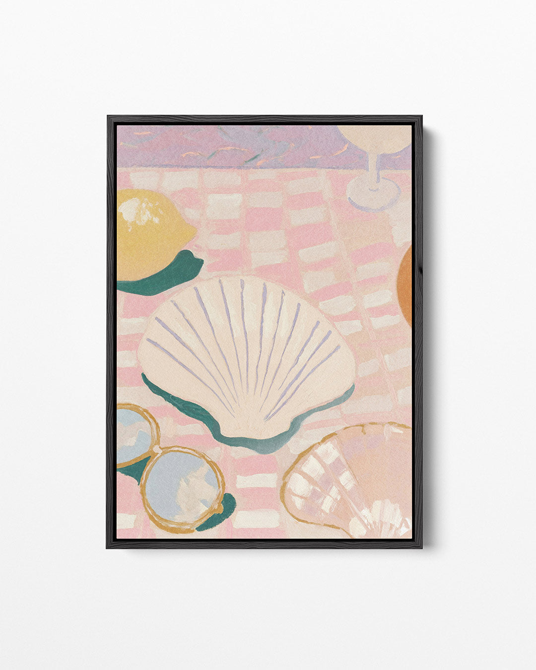 Zomerse tafelscène – staand wanddecoratie kunstwerk
