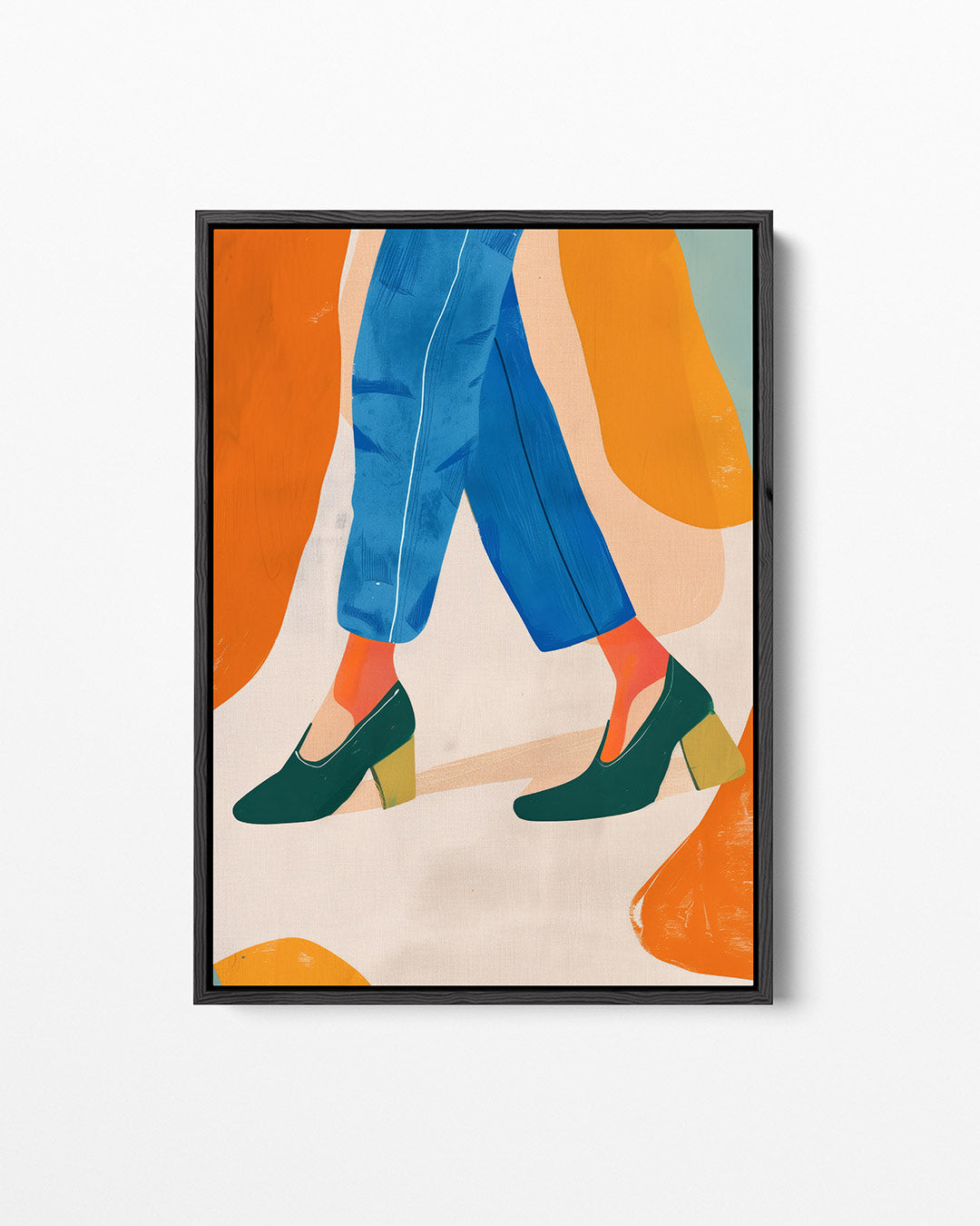 Vrolijke lijnenspel – staand wanddecoratie kunstwerk