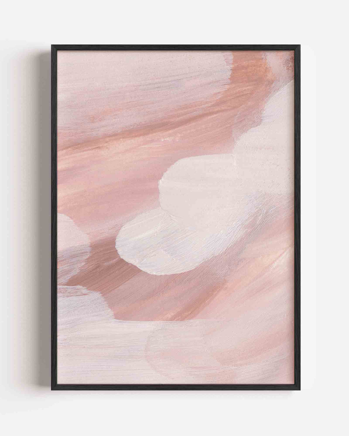 Abstracte penseelstreken – schilderkunst portret poster als wanddecoratie