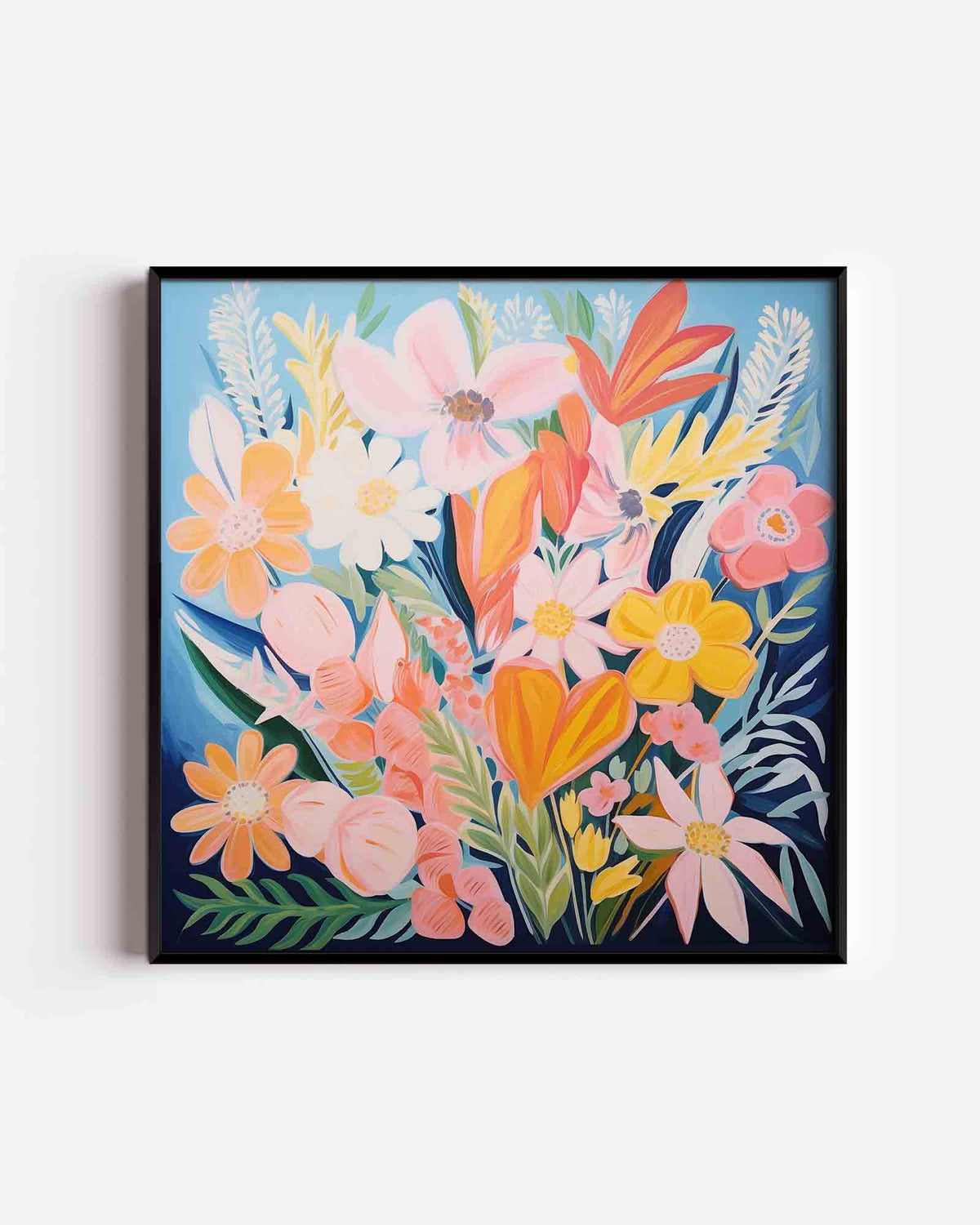 Bloemenpracht – bloemen vierkante poster als wanddecoratie