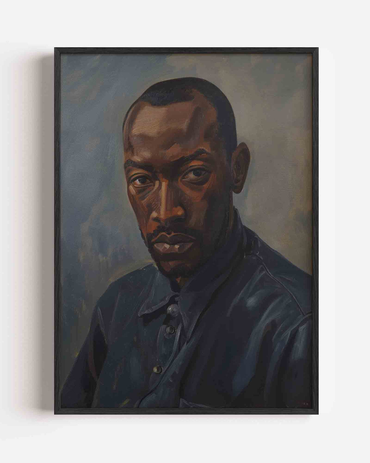 Portret van man – hedendaagse illustratie portret poster als wanddecoratie