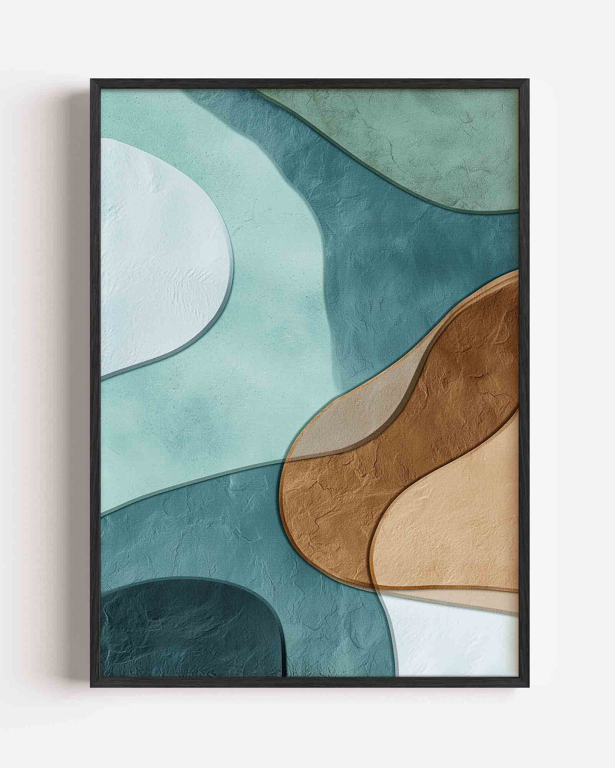 Abstracte vormen – abstracte portret poster als wanddecoratie