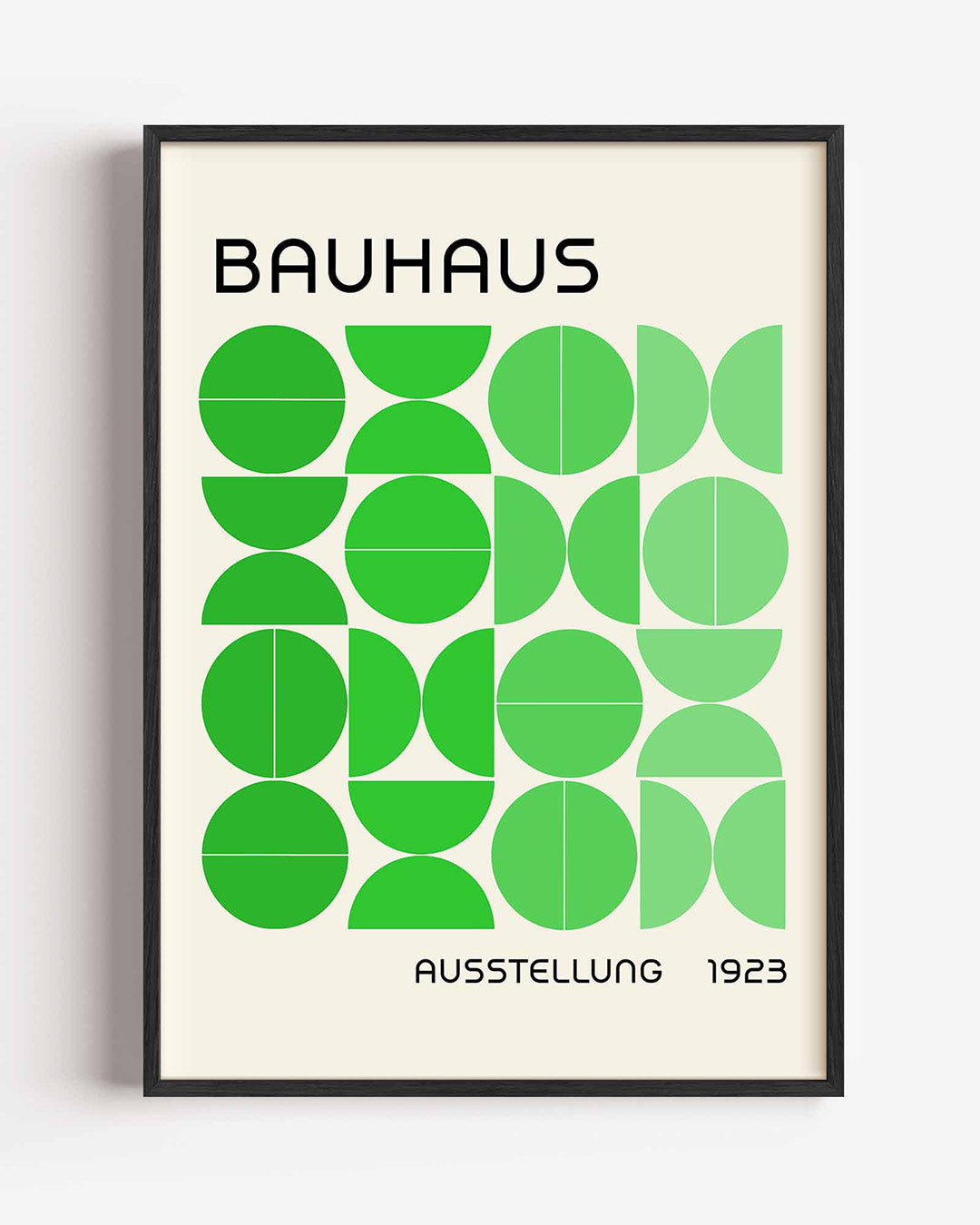 Vormen en vlakken – staande Bauhaus poster als wanddecoratie