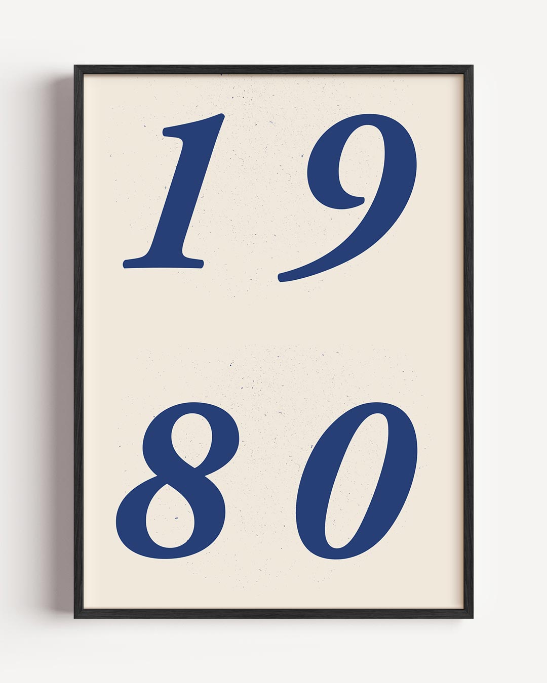Retro 1980 Stijlvolle Kunstposter – typografie portret poster als wanddecoratie