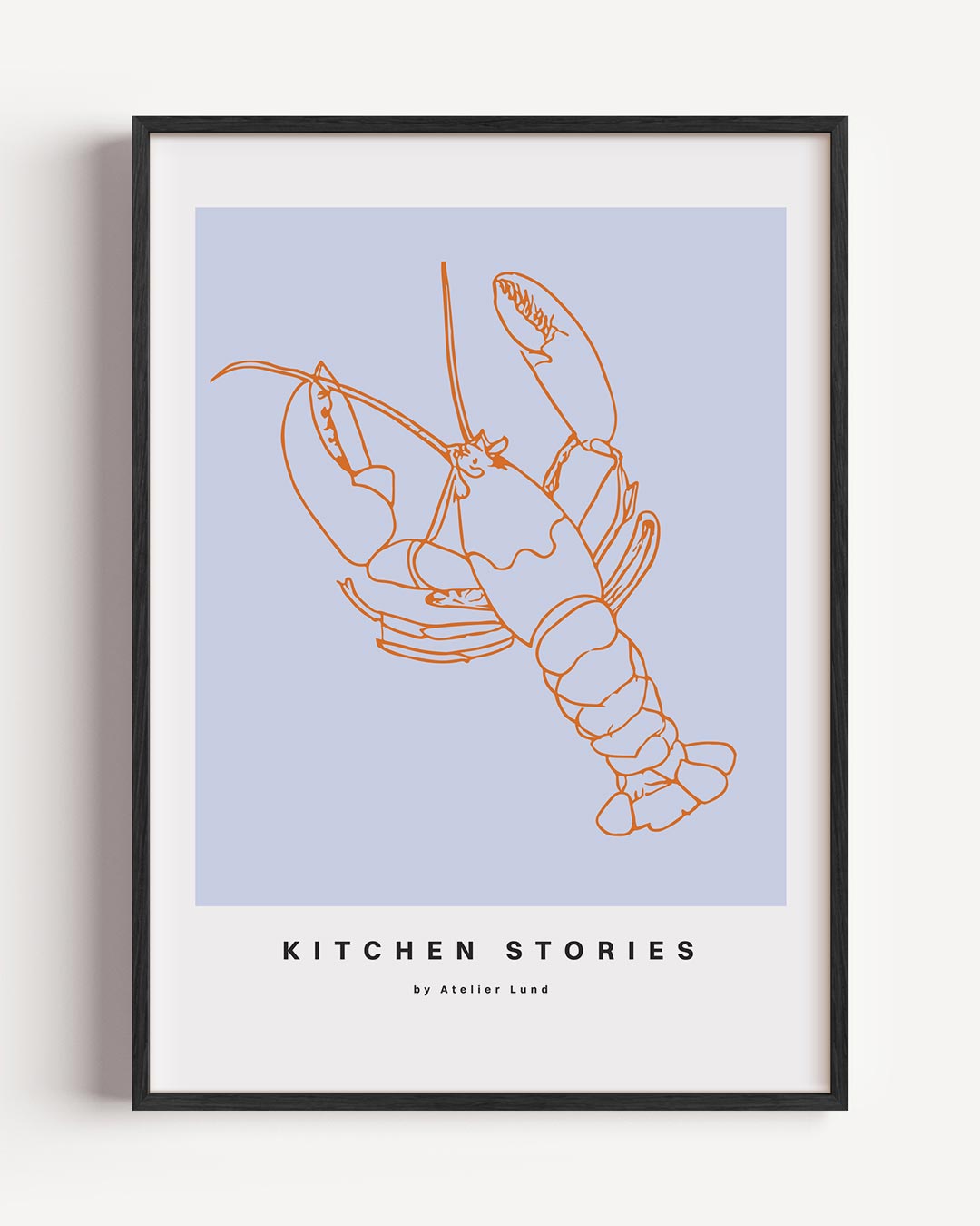 Moderne Kreeft Keukenposter – keuken portret poster als wanddecoratie