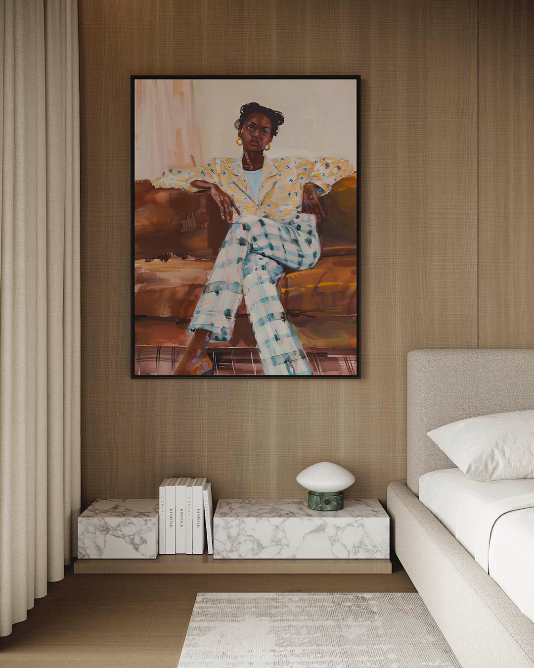 Portret compositie – staand wanddecoratie kunstwerk