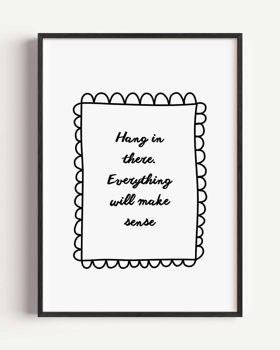 Inspirerende Doorzettingsposter – quote portret poster als wanddecoratie