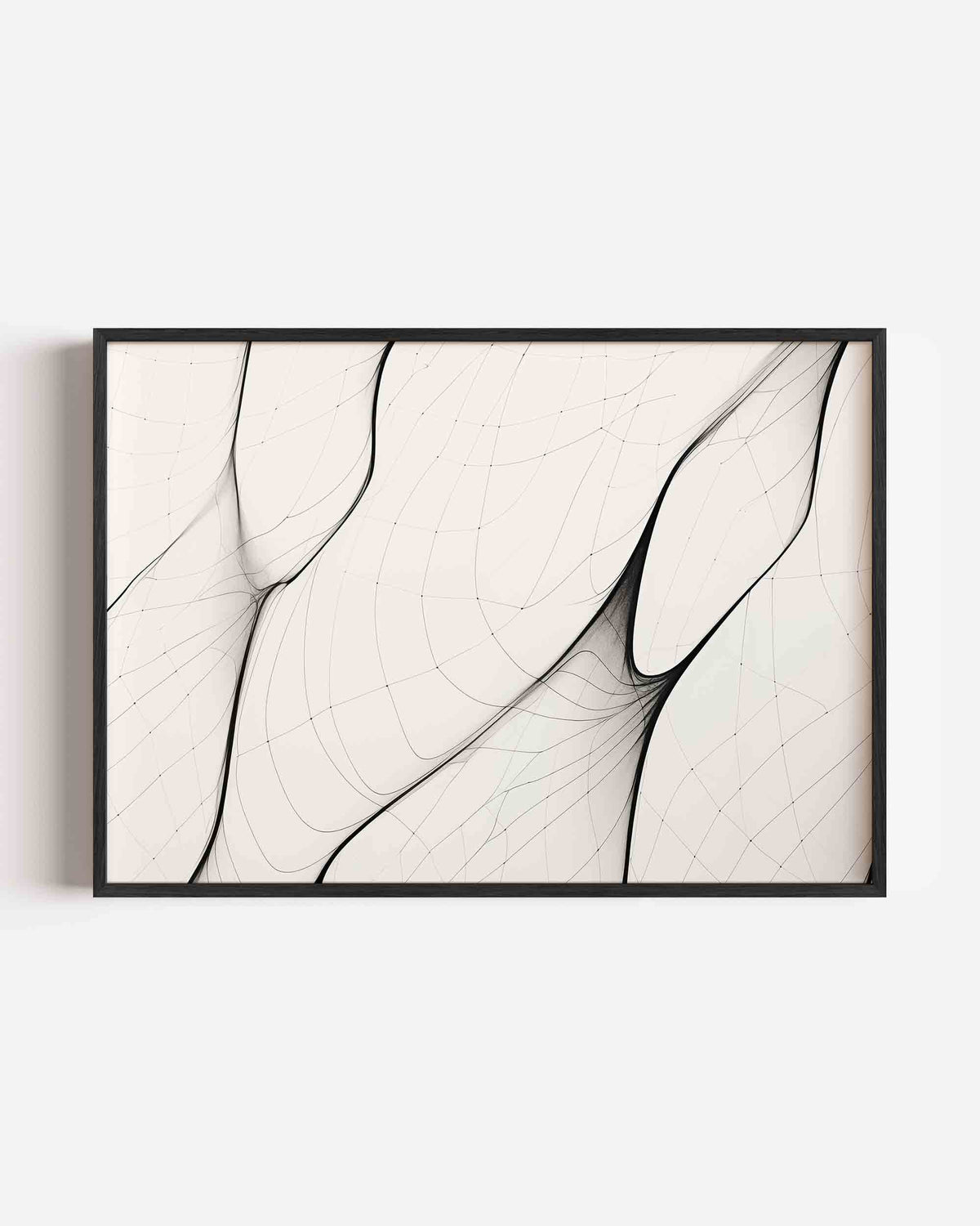 Abstracte lijnen – kleurrijke abstracte landscape poster als wanddecoratie