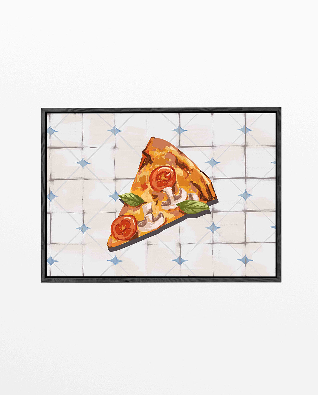 Pizza illustratie – liggend keuken kunstwerk