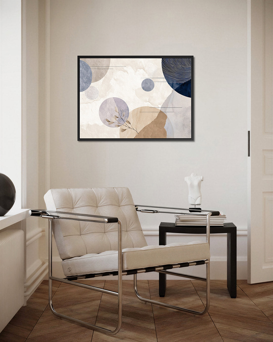 Geometrische vormen compositie – Harmonieuze – kunstwerk op canvas, dibond of plexiglas