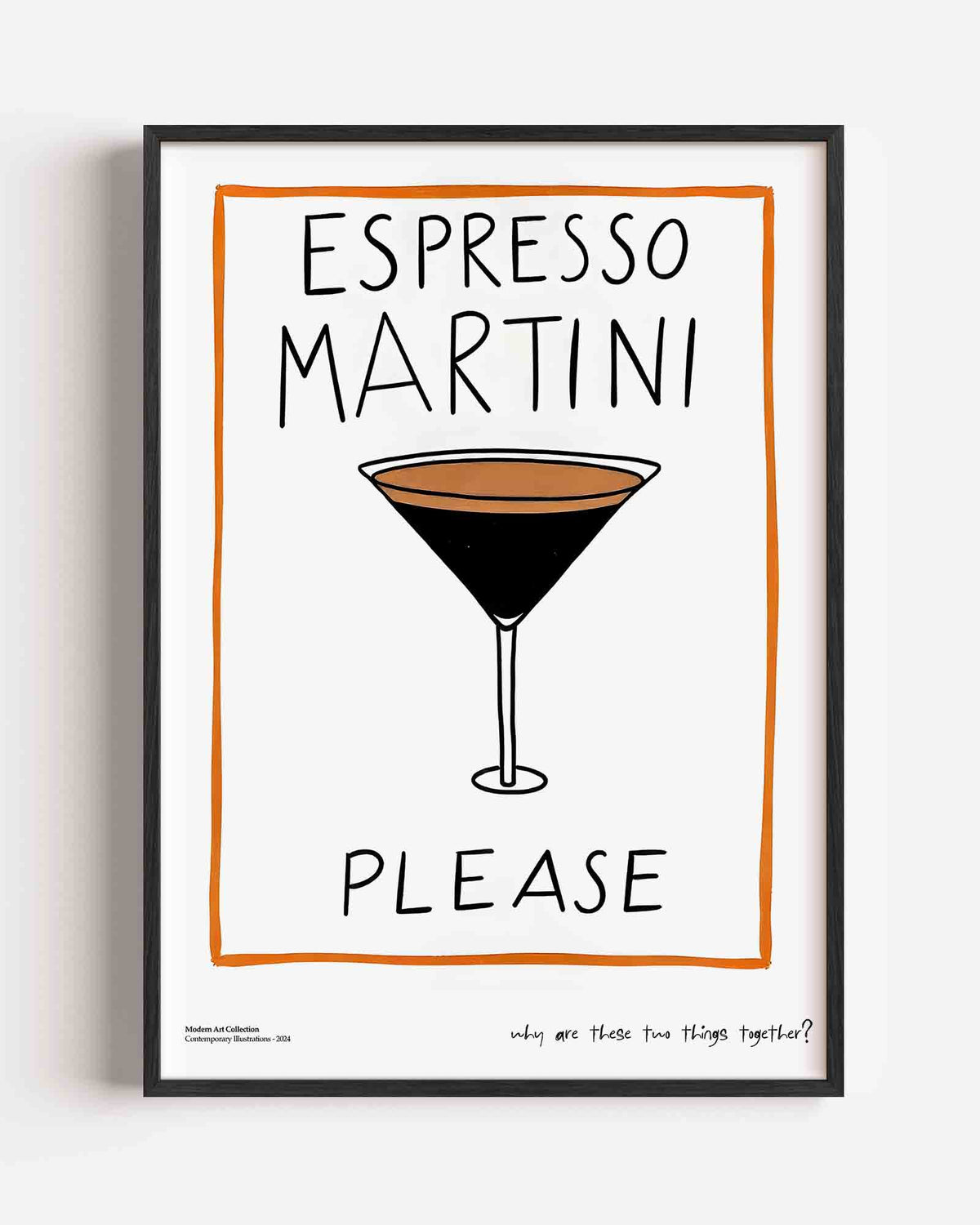 Espresso martini please – Pop Art en Streetart portret poster als wanddecoratie