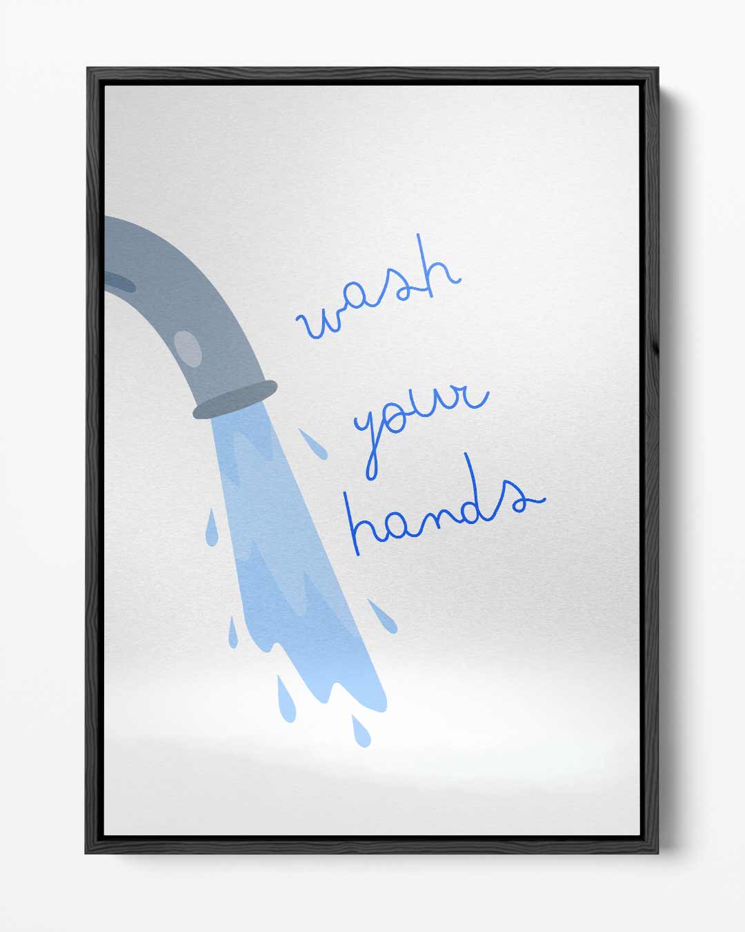 Handen Wassen Illustratie – portret kunstwerk als wanddecoratie