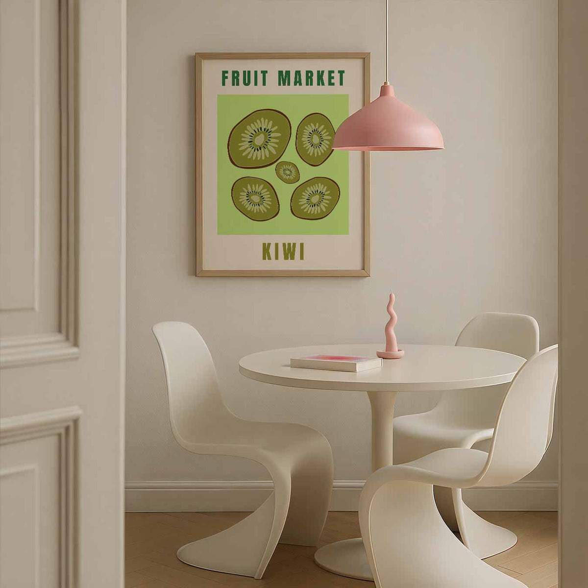 Kiwi Fruit Market – culinaire wandkunst als portret poster