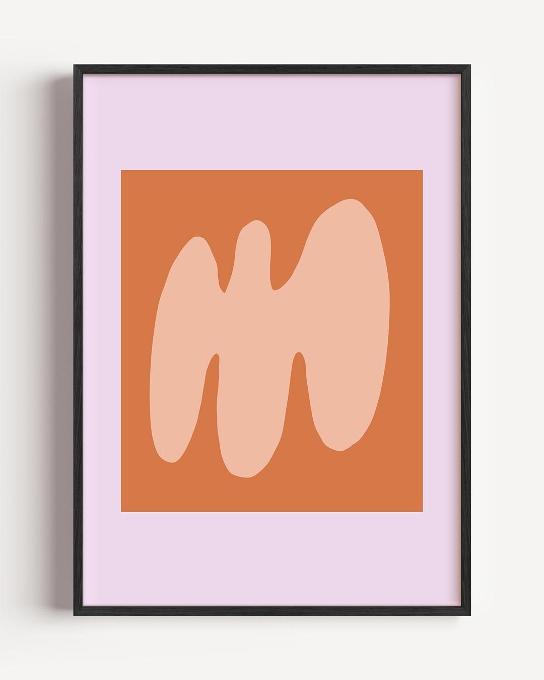 Abstracte Vormen – kleurrijke abstracte portret poster als wanddecoratie
