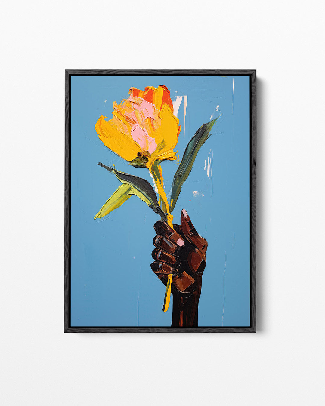 Bloem – staand wanddecoratie kunstwerk