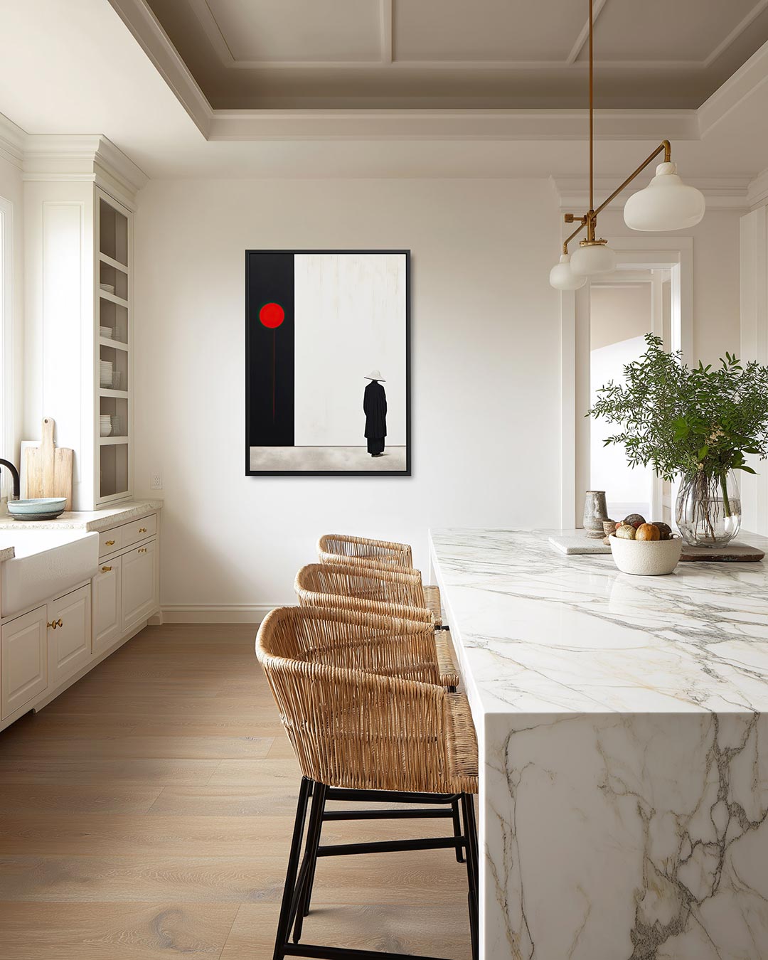 Compositie – moderne staande wandkunst