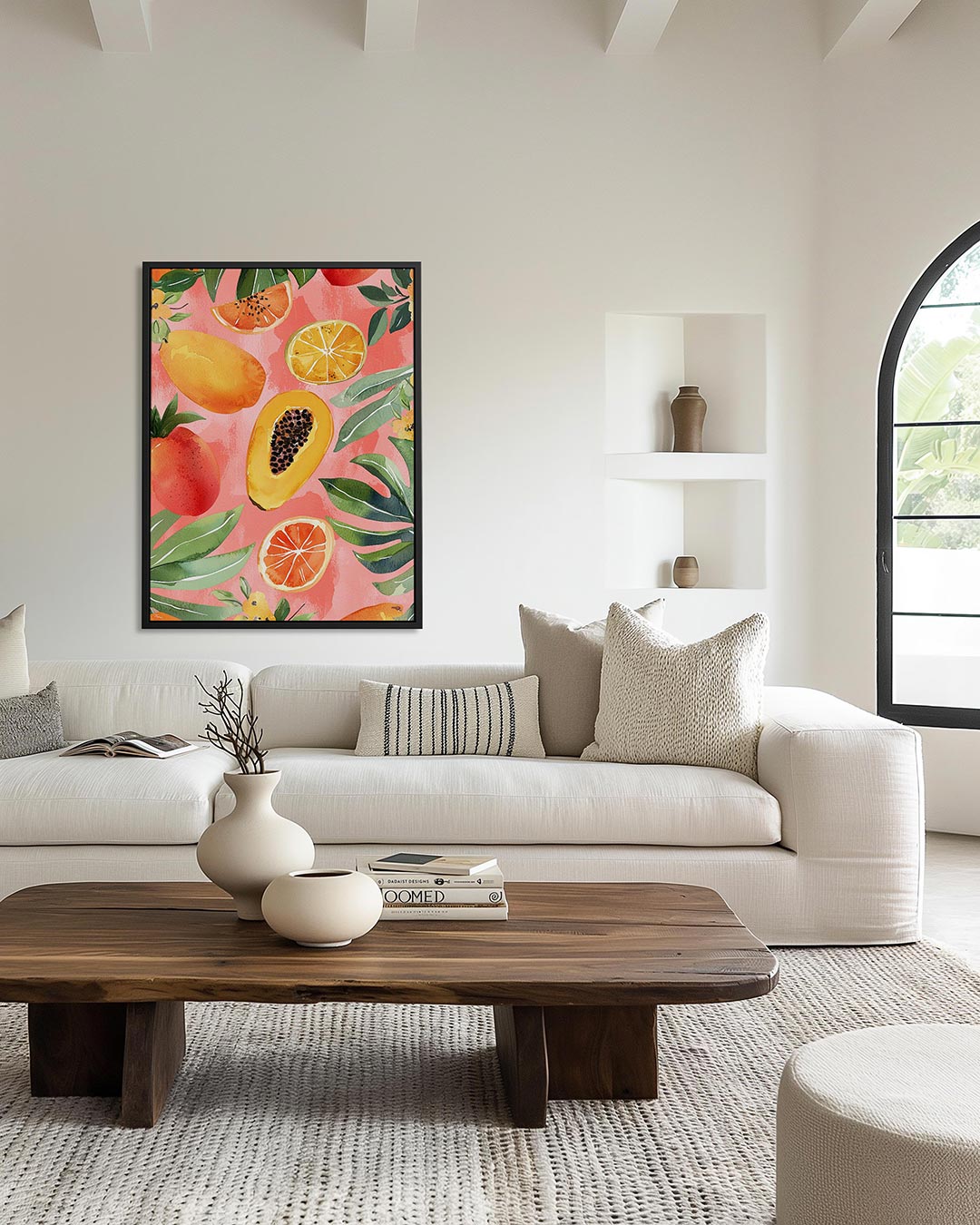Fruit en bladeren – staand wanddecoratie kunstwerk